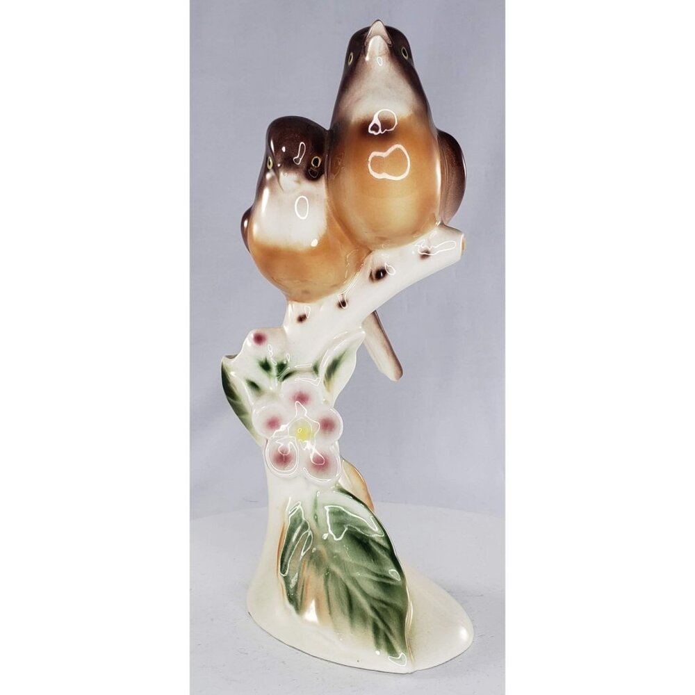 Vintage Clay Sketches Mr Mrs English Robin Bird Figurine